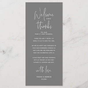 Welcome and Thanks, Place Setting Thank You Card
