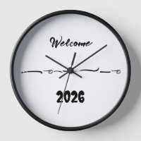 welcome art clock