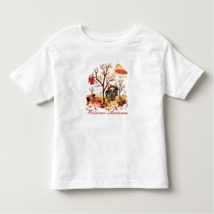 Welcome Autumn Fall Scenery Toddler T-Shirt