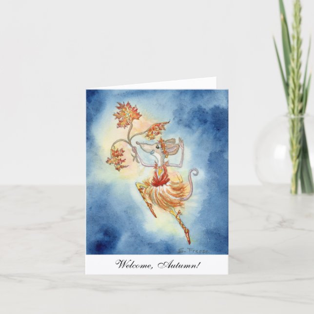 "Welcome, Autumn" Notecard (Front)
