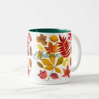 Welcome Autumn Two-Tone Coffee Mug