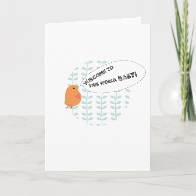 Welcome Baby! Announcement (Front)