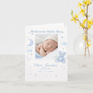 Welcome Baby Birth Announcement Photo Card