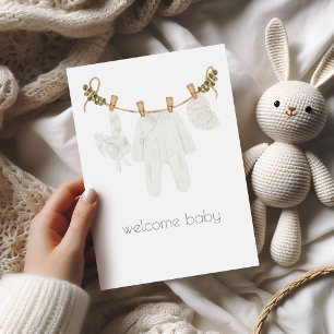 Welcome Baby Boho Congratulations Card