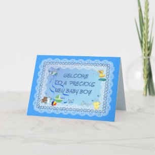 WELCOME BABY BOY! ~ Card