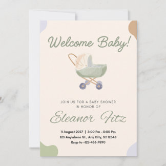 Welcome baby card