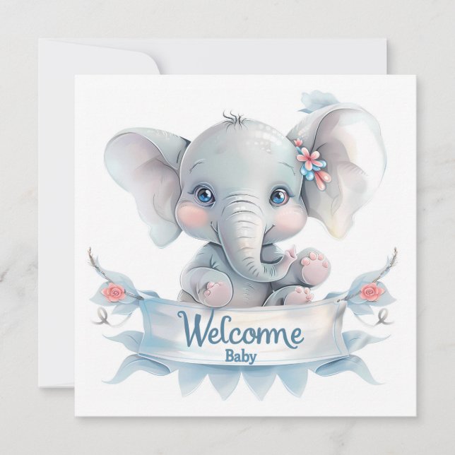 Welcome Baby Card (Front)