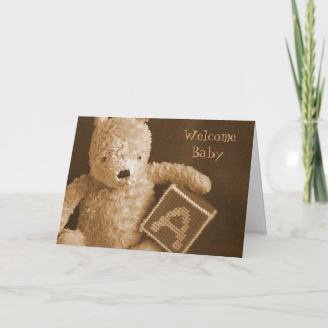 Welcome Baby Card (Front)