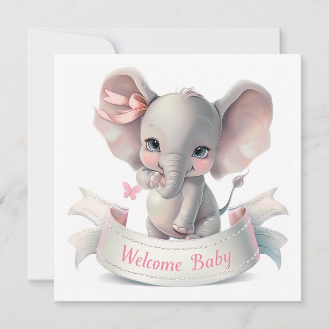 Welcome Baby Card (Front)
