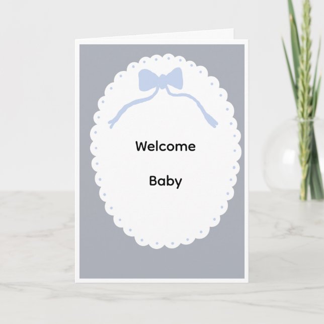 Welcome baby card (Front)