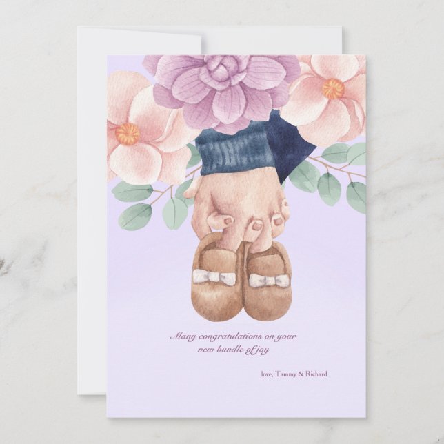 Welcome Baby Card (Front)