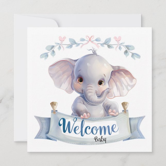 Welcome Baby Card (Front)