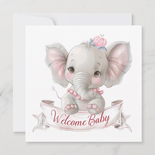 Welcome Baby Card (Front)