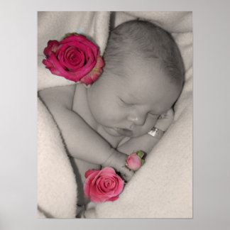 welcome baby girl poster