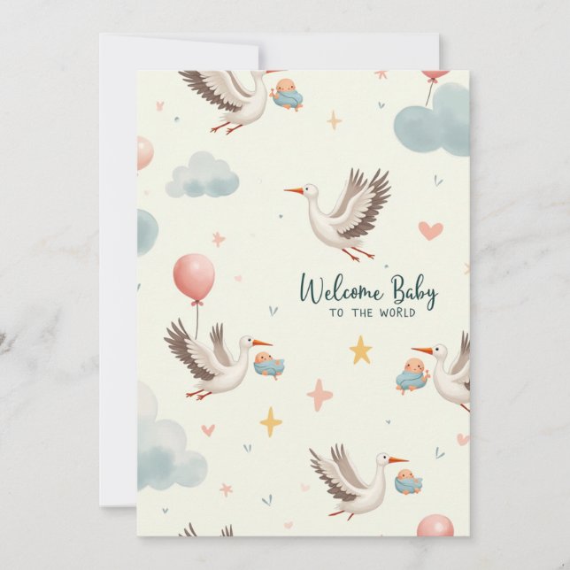 Welcome Baby Invitation (Front)