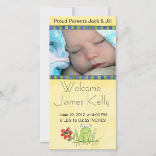 welcome baby photocard announcement