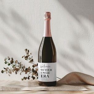 Welcome Baby Pregnancy announcement To Grandma Wine Label