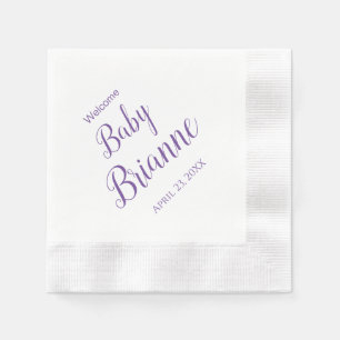 Welcome Baby Shower Party Napkin