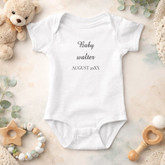 Welcome Baby Walter Personalised Baby Announcement Bodysuit