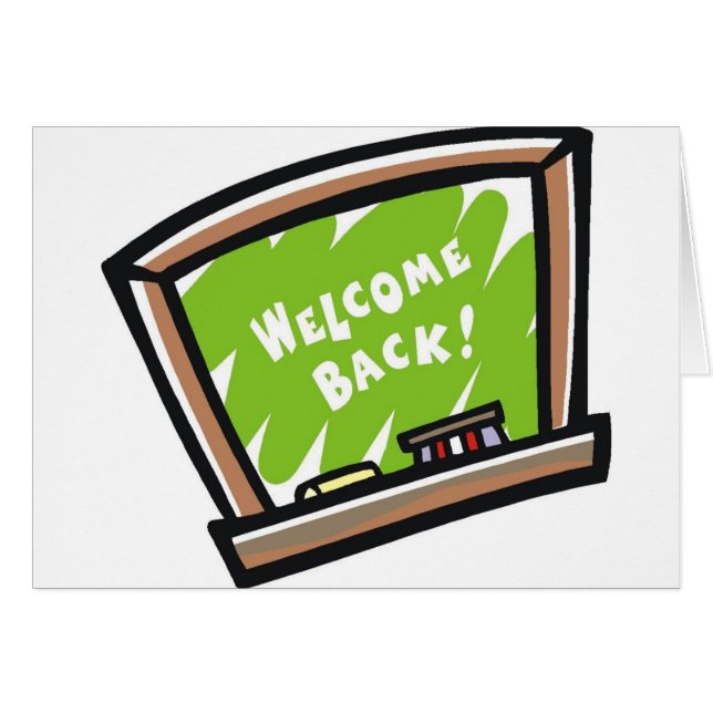 Welcome Back Chalkboard (Front Horizontal)