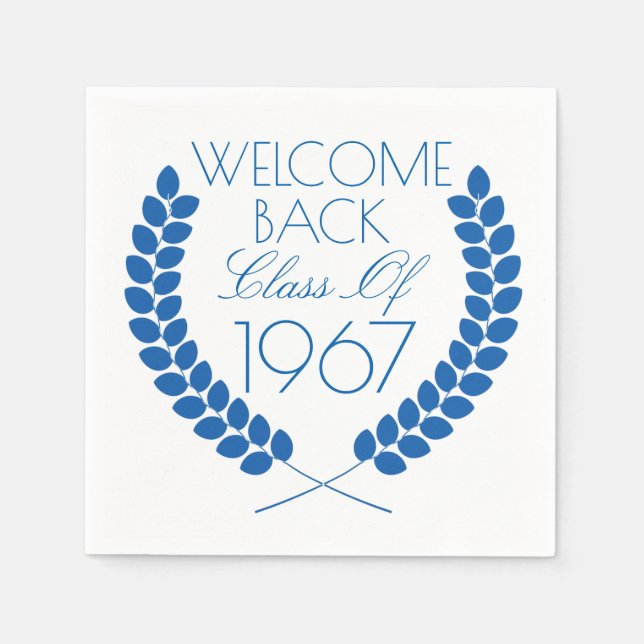 Welcome Back Class Of Napkin (Front)