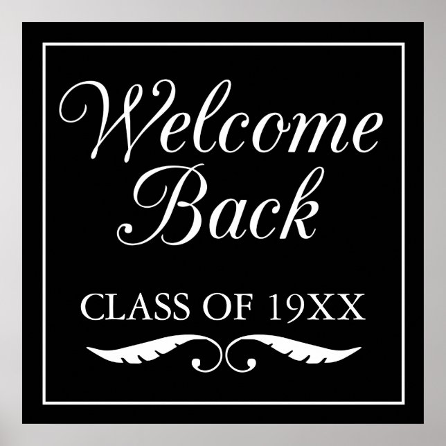 Welcome Back Class Of Poster (Front)