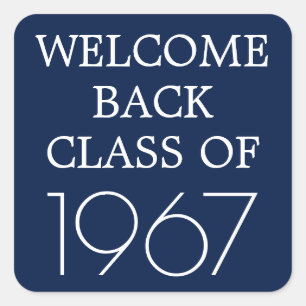 Welcome Back Class Of Square Sticker