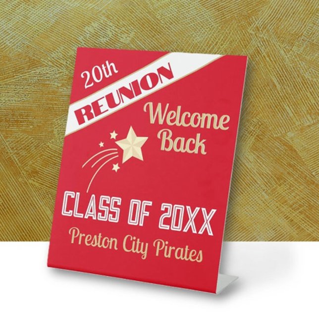 Welcome Back Classmates Reunion  Pedestal Sign (Creator Uploaded)