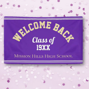 Welcome Back! Custom Class reunion banner