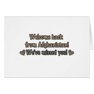 Welcome Back from Afghanistan