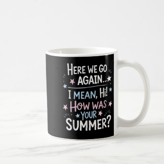 Welcome Back Im Glad Youre Here, Back To School Te Coffee Mug
