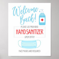 Welcome Back! Please Use Hand Sanitizer Upon Entry