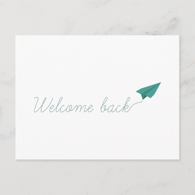 Welcome Back Postcard (Front)