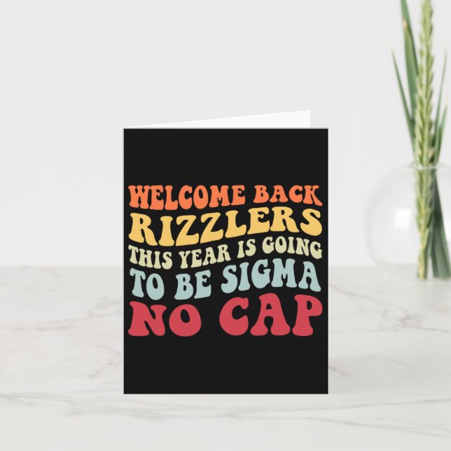 Welcome Back Rizzlers This Year Is Going To Be Sig Card (Front)