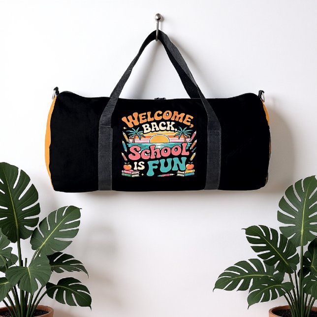 Welcome Back School Is Fun Duffle Bag (Creator Uploaded)
