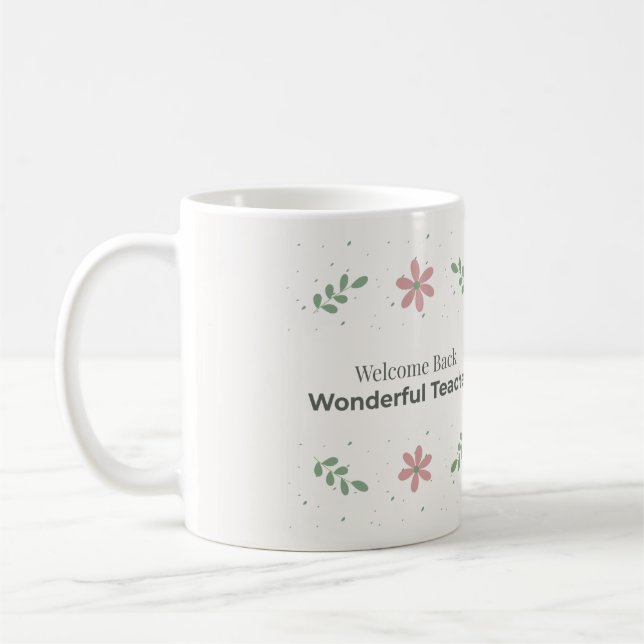 Welcome Back Teacher Mug | Back to School Gift (Left)