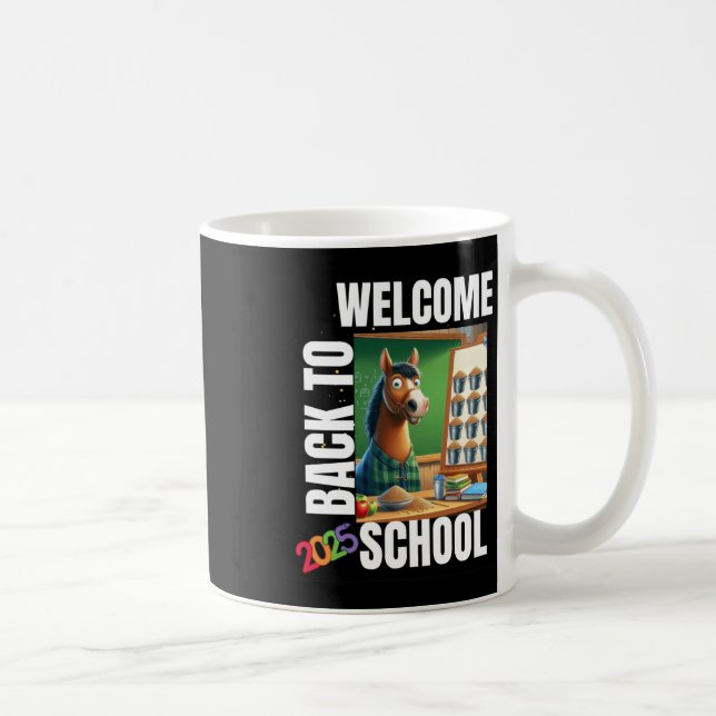 Welcome Back To School 2025 Sticker  Coffee Mug (Right)