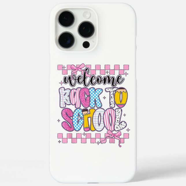 Welcome Back to School 2026 First Day Teachers Stu Case-Mate iPhone Case (Back)