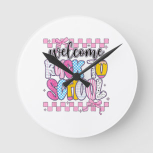 Welcome Back to School 2026 First Day Teachers Stu Round Clock