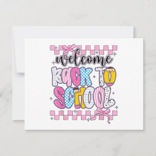 Welcome Back to School 2026 First Day Teachers Stu Thank You Card