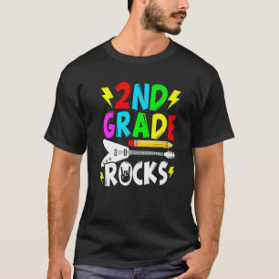 Welcome Back To School 2nd Grade Rocks Cute T-Shirt