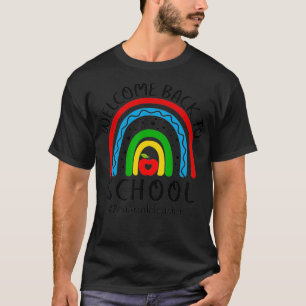 Welcome Back to School 2nd Grade Teacher Rainbow T-Shirt