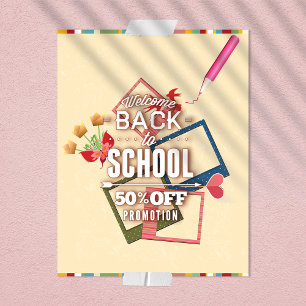 Welcome Back To School 50% Off Promotion 2 Flyer