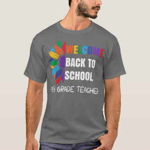 Welcome Back To School 9th Grade Teacher Sunflower T-Shirt