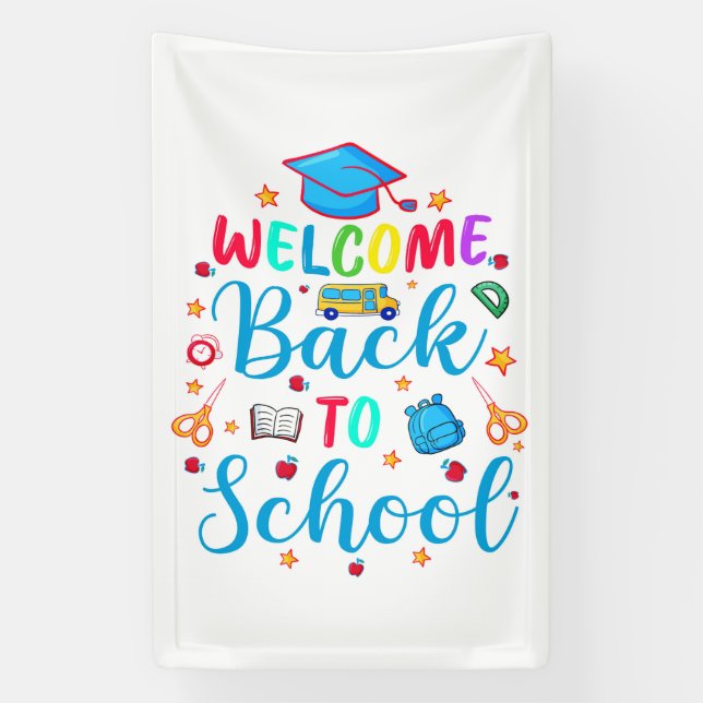 Welcome Back To School Banner (Vertical)