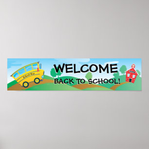 Welcome Back to School Banner Poster