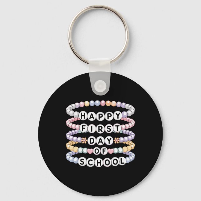 Welcome Back To School Bracelets First Day Of Scho Key Ring (Front)