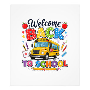Welcome Back to School Bus Driver Tees First Day o Photo Print