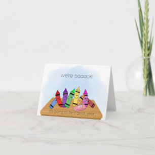 Welcome Back to School card