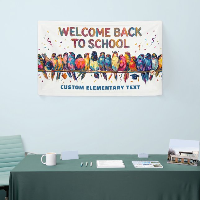Welcome Back To School Classroom Custom Banners (Tradeshow)